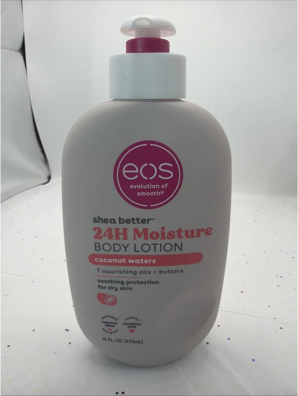 eos Shea Better Body Lotion Coconut Waters 16 oz 24H Moisture Shea Butter NEW
